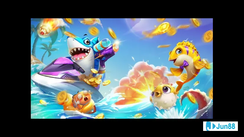 Hai người đang săn cá trong hoàng hôn Hai người đang săn cá trong hoàng hôn